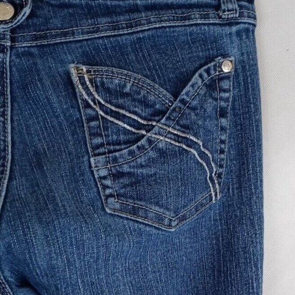 Southpole Women's Metallic Embroidered Stretch Bootcut Jeans Size 11 - Picture 6 of 10